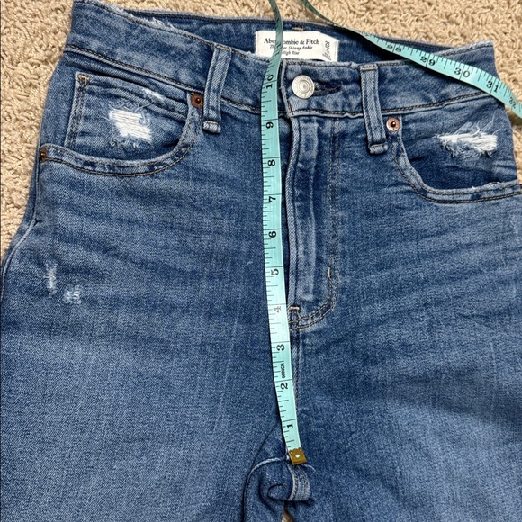 Abercrombie Super Skinny Ankle High Rise Jeans Size 25 Short Curve Love - Picture 4 of 6